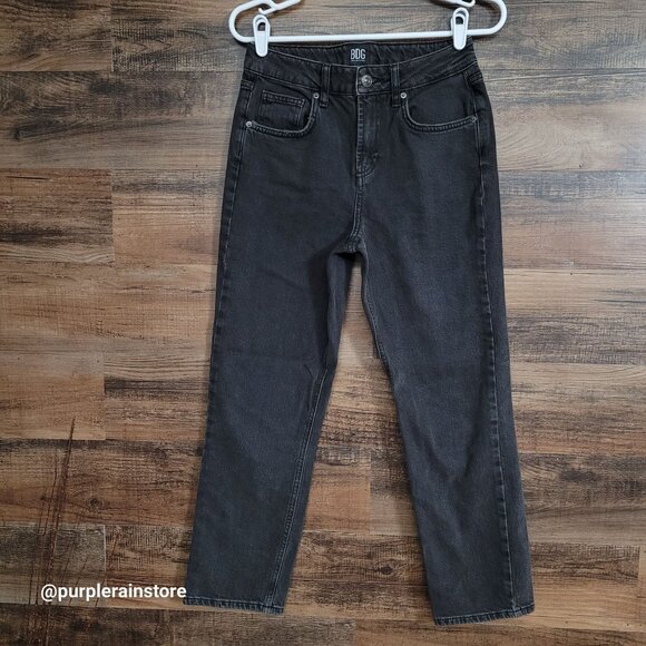 BDG Jeans Urban Outfitters 27 Skinny Straight High Rise Black Wash Denim - Picture 1 of 10